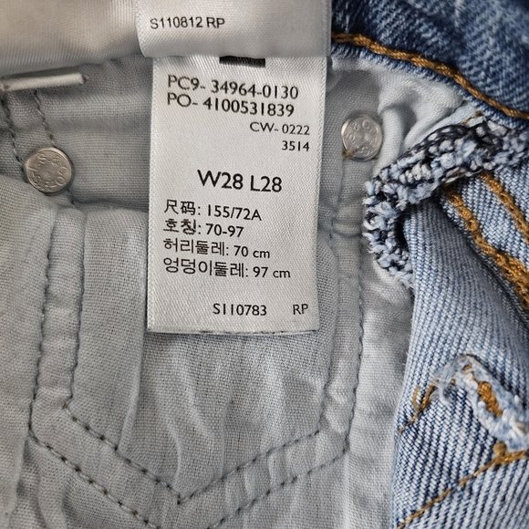 Levi's Wedgie Straight Fit Button Fly High Rise Women's Jeans Size 28 - Picture 9 of 12